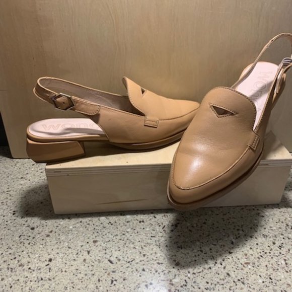 Wonder Sling Back Flats Size 36 Tan - Picture 2 of 12